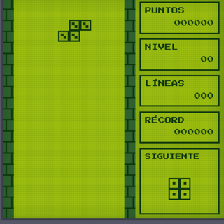 Pantalla de Novatoka jugando al de bloques